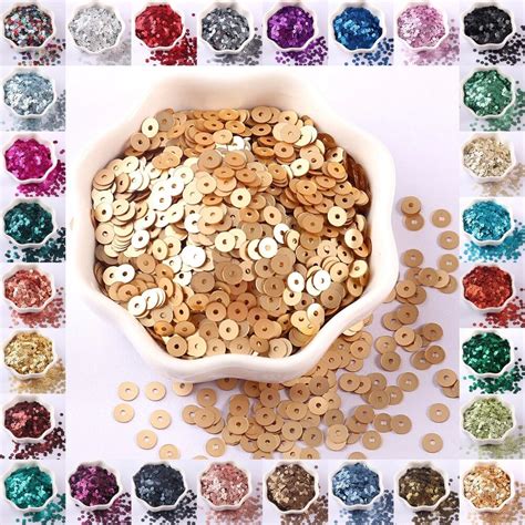 4000pcs 2mm 3mm 4mm Matt Sequins Flat Round Loose Sequins Confetti