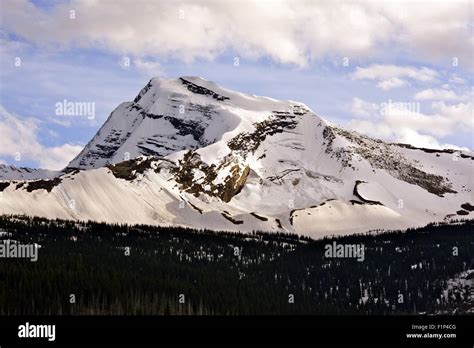 Snowy Glacier Summit Glacier National Park Montana Usa Stock Photo