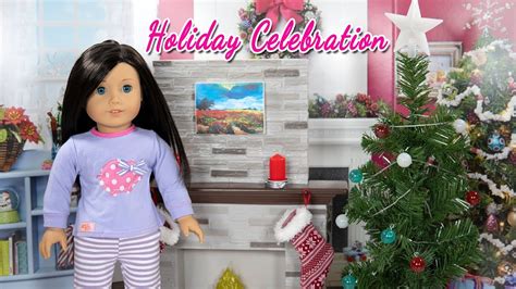 American Girl Doll Decorating Christmas With Our Generation Holiday