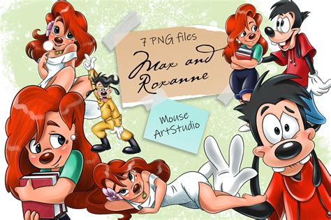 Max And Roxanne A Goofy Movie Sublimation Design Digital Etsy Canada