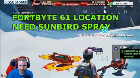Fortnite Fortbyte 61 Location Accessible By Using Sunbird Spray On