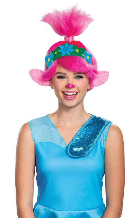 Disguise Womens Trolls World Tour Poppy Wig Costume Accessory Pink
