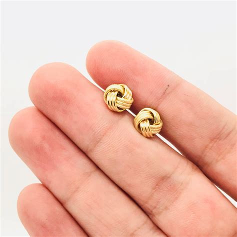 Gold Love Earrings 14k Solid Gold Shopping Fait Plaisir Grande Qualité Produits De Vente à