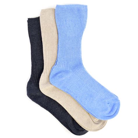 Womensladies Plain Cotton Rich Socks Pack Of 3 Ebay
