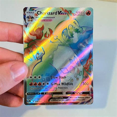 Charizard Pokemon Card Vmax Rainbow Pokemon Cards Zone