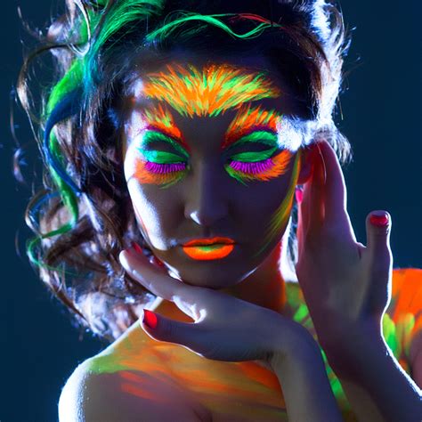 Uv Neon Face And Body Paint Set