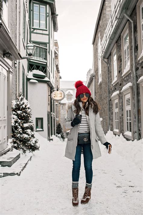 Weekend Getaway In Quebec City Olivia Jeanette Winter Travel Outfit