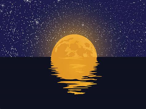 Get Moon Water Reflection Drawing Images Reflex