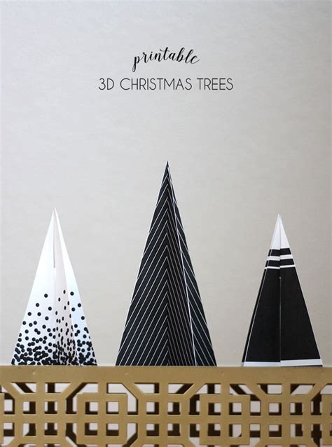 Printable 3d Christmas Trees Persia Lou