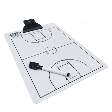 Athletic Works Double Sided Coaching Clipboard With Dry Erase Marker