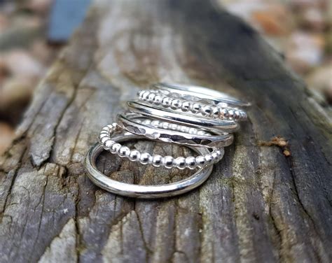 Simple Silver Stacking Rings Silverpickle