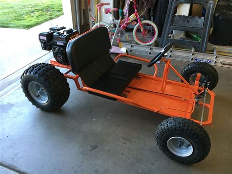 Kool kart, kinda looks like excalibur. Finished side view | Go kart plans, Homemade go kart, Kids ...