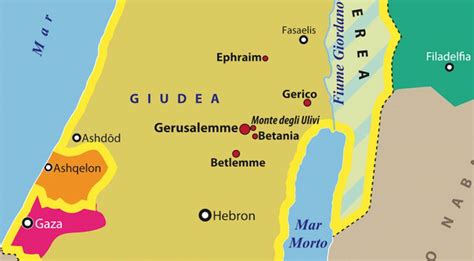 Cartina Israele Ai Tempi Di Ges Gwkbali