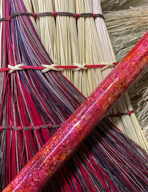 Colorful Brooms In 2021 Broom Corn Brooms Handmade Broom