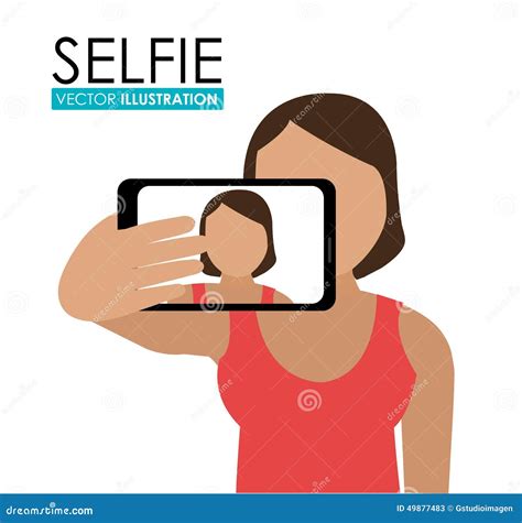 selfie design illustration stock illustration illustration of people women 49877483