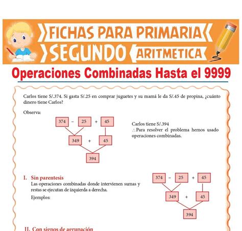 Ejercicios De Matematicas Con Operaciones Combinadas Vrogue Co