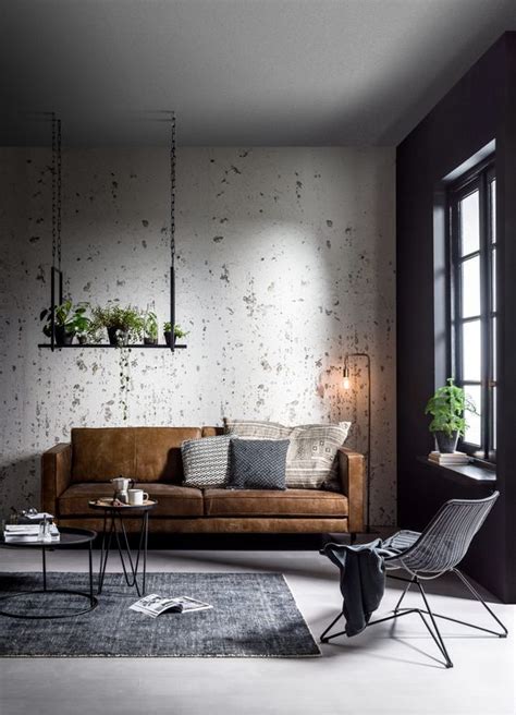 Industrial Style Living Room Design Happho