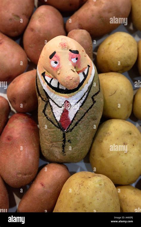 A Funny Painted Potato Stock Photo Alamy
