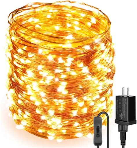 Led String Lights Plug In Fairy Lights Waterproof Copper String Lights