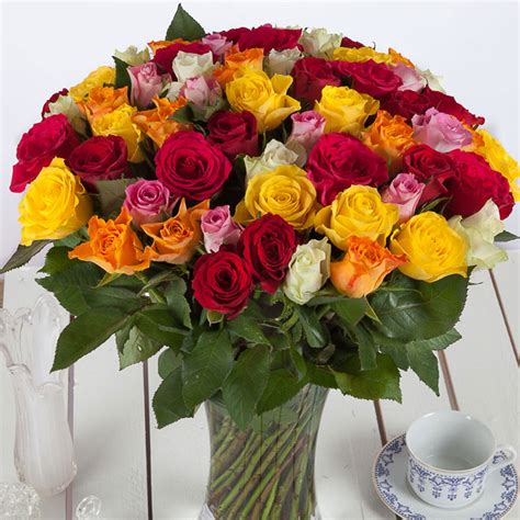Cheap 50 Roses Flower Bouquet Uk Next Day Delivery Valueflora
