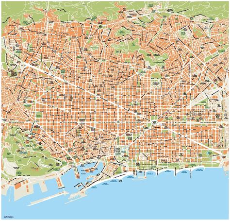 Barcelona Map Imgok