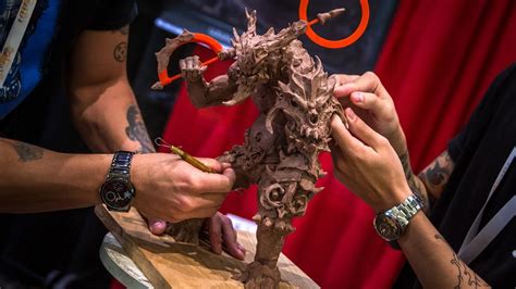 Sculpting Creatures at Designer Con 2015! - YouTube