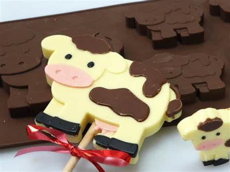 41 Cow Bull Farm Animal Novelty Chocolate Silicone Mould Candy Lolly