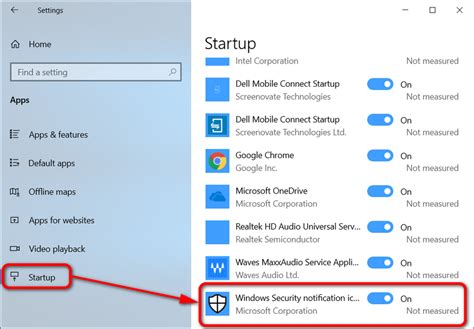 Hideshow Windows Security Notification Area Icon In Windows 10