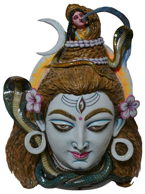 Lord Shiva Holding River Goddess Ganga 12 X 6 X 15 Inches