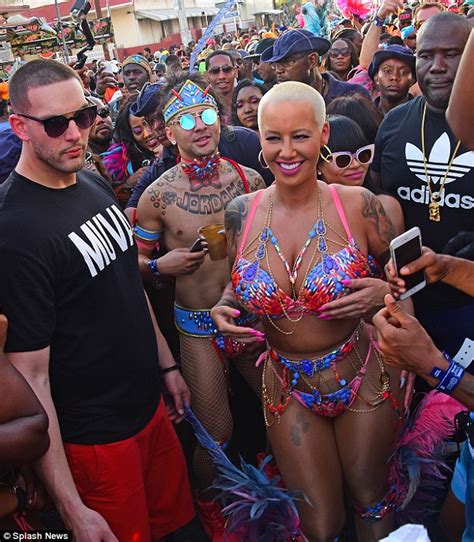 Blac Chyna And Amber Rose Show Off Curves At Trinidad Carnival Daily Mail Online