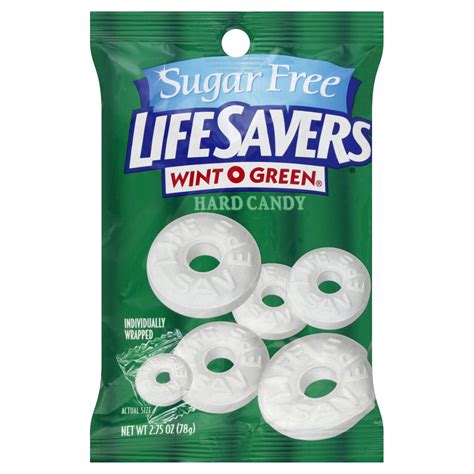 Lifesavers Hard Candy Sugar Free Wint O Green 275 Oz 78 G