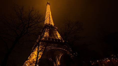 Download 3840x2160 Wallpaper Eiffel Tower Architecture Night 4k Uhd
