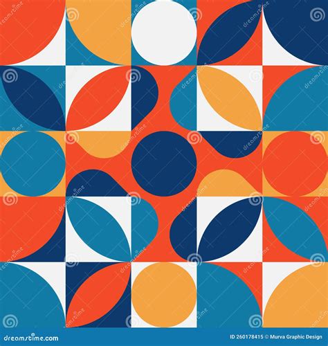 Vector Illustration Graphic Design Pattern In Scandinavian Style Stock