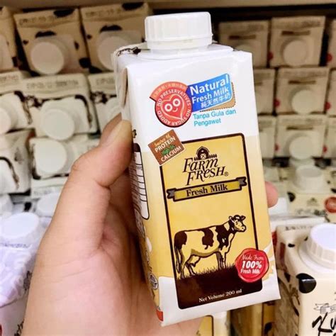 Farm Fresh Fresh Milk 200ml Shopee Malaysia