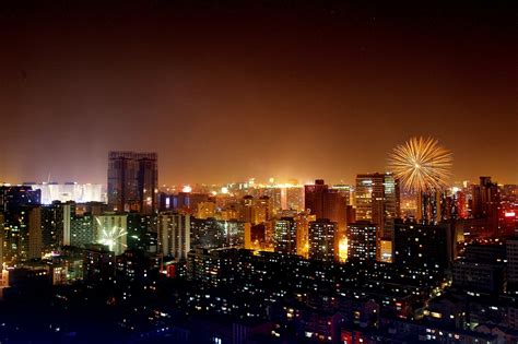 Beijings Night Sky Brightened By Spring Festival Fireworks Global Times