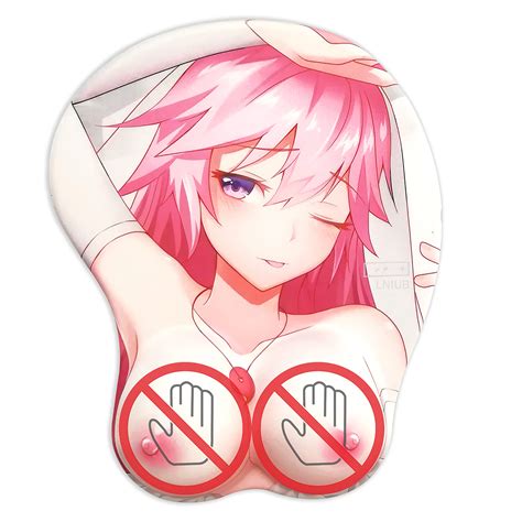 Buy TUOTANG Anime Girl 3D Boob Mouse Pad With Wrist Rest Support
