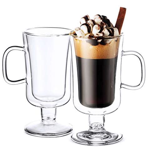 luigi bormioli double walled irish coffee mugs 8½ oz 2 pack insulated tea glasses drinking