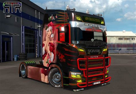 ETS2 Scania S Kate XMas Paintjob V1 0 1 36 X Euro Truck Simulator