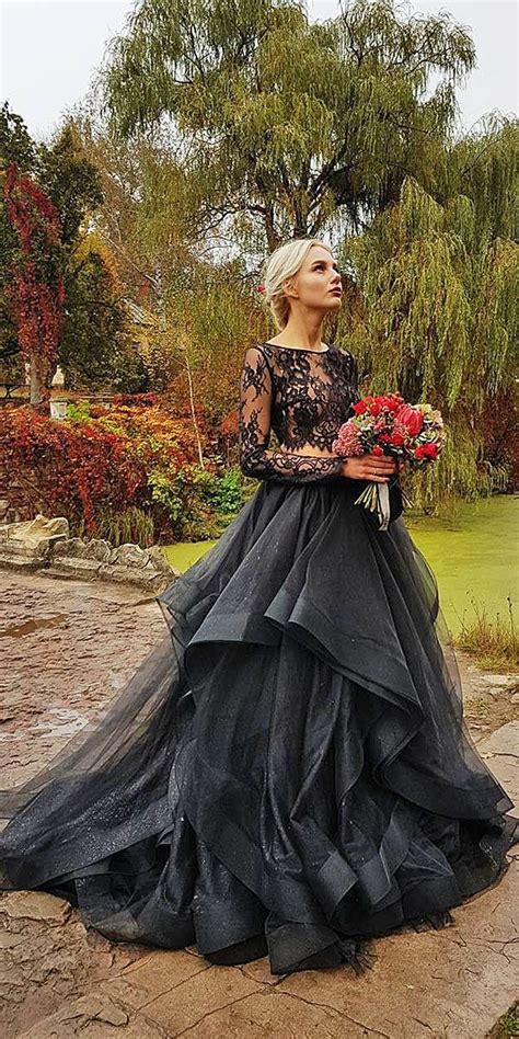 33 Beautiful Black Wedding Dresses That Will Strike Your Fancy Wedding Dresses Guide Black