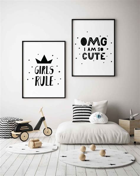 Omg Im So Cute Baby Poster Prints Girls Nursery Decor Etsy In 2020