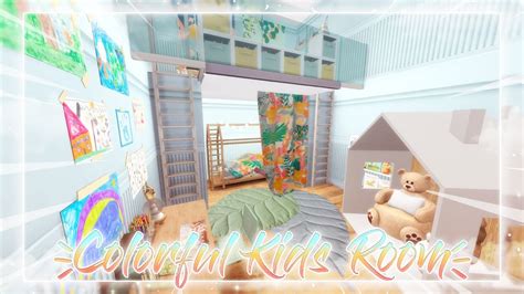 🌈 Colorful Kids Room Cc Links Sims 4 Speed Build Youtube