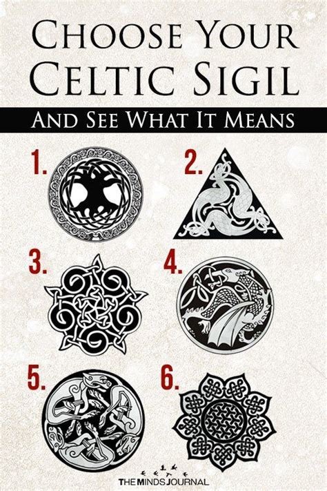 Choose Your Celtic Sigil And See What It Means With Images Celtic