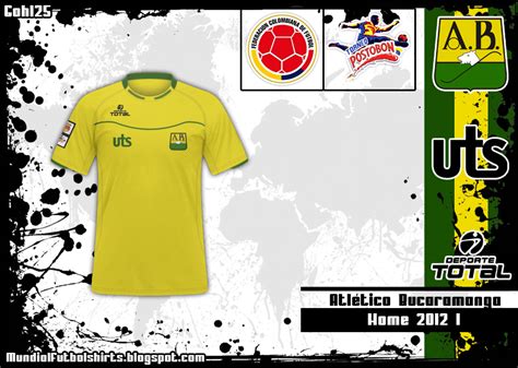 Download atletico bucaramanga logo only if you agree: Mundial Futbol Shirts: Atlético Bucaramanga 2012 I (Torneo ...