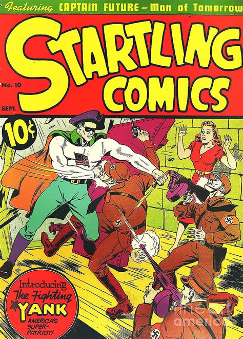 Classic Comic Book Cover Startling Comics The Fighting