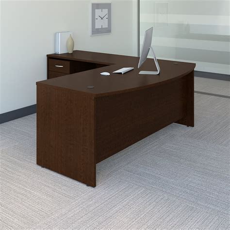 Bush Business Furniture Series C 72w Bow Front L Shaped Desk With