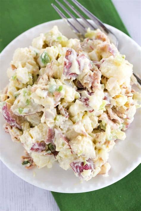 Tender potatoes, crunchy celery, mustard, eggs, and a creamy dressing make this side dish a family favorite. Best Ever Potato Salad Recipe | Brown Eyed Baker