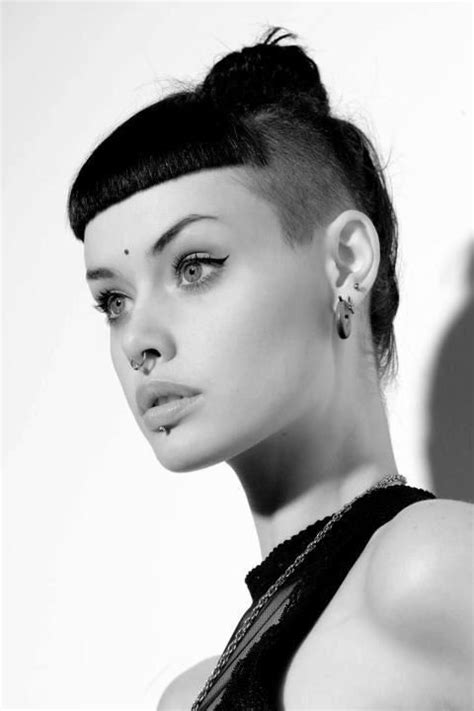 Shaved Sides With Bangs