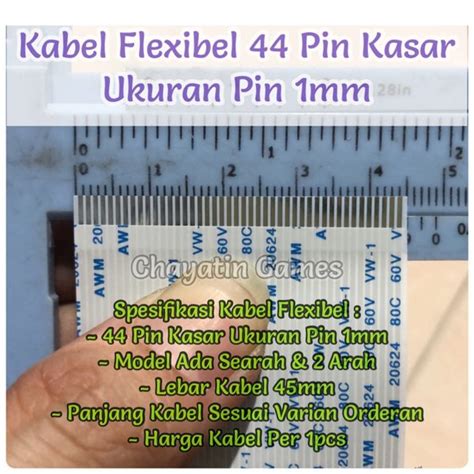 Jual Kabel Flexibel Pin Kasar Model Panjang Varian Ukuran Pin Mm