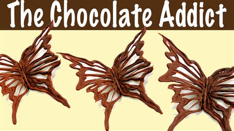 Chocolate Decorations How To Make A Chocolate Butterfly Youtube