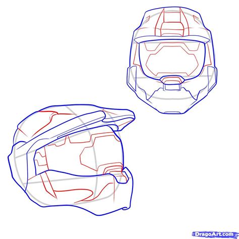 How To Draw Master Chief Step By Step How To Draw Master Chief From